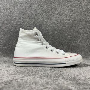 Converse All‑Star Hi M7650 Women’s Size 6 White Canvas Athletic Skate Shoes Used